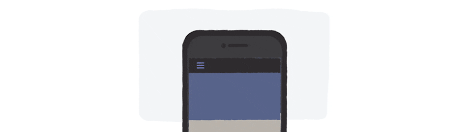 A mobile phone animation
