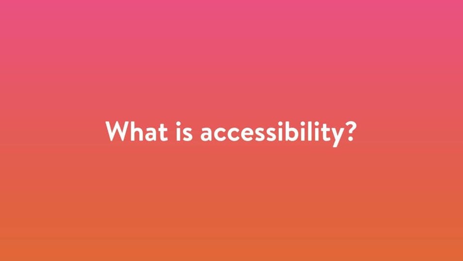 A screenshot from Maranda's accessibility presentatio